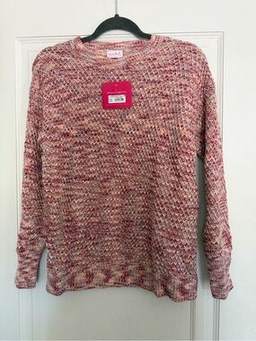 Ingrid & Isabel Pink Multi Knit Maternity Sweater